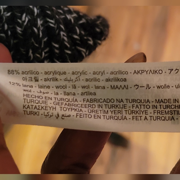 Zara Black& White Wool Blend Sweater Dress, Size Small. NWT - Picture 8 of 8